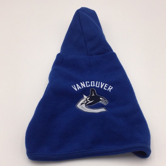 NHL Vancouver Canucks Hockey Dog Pet Fleece Hoodie Coat Size Medium - Picture 12 of 12